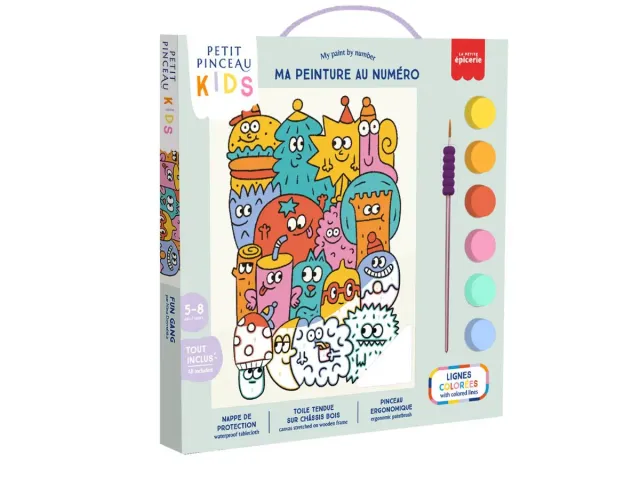 Petit Pinceau Kids Fun Gang schilderen op nummer kind