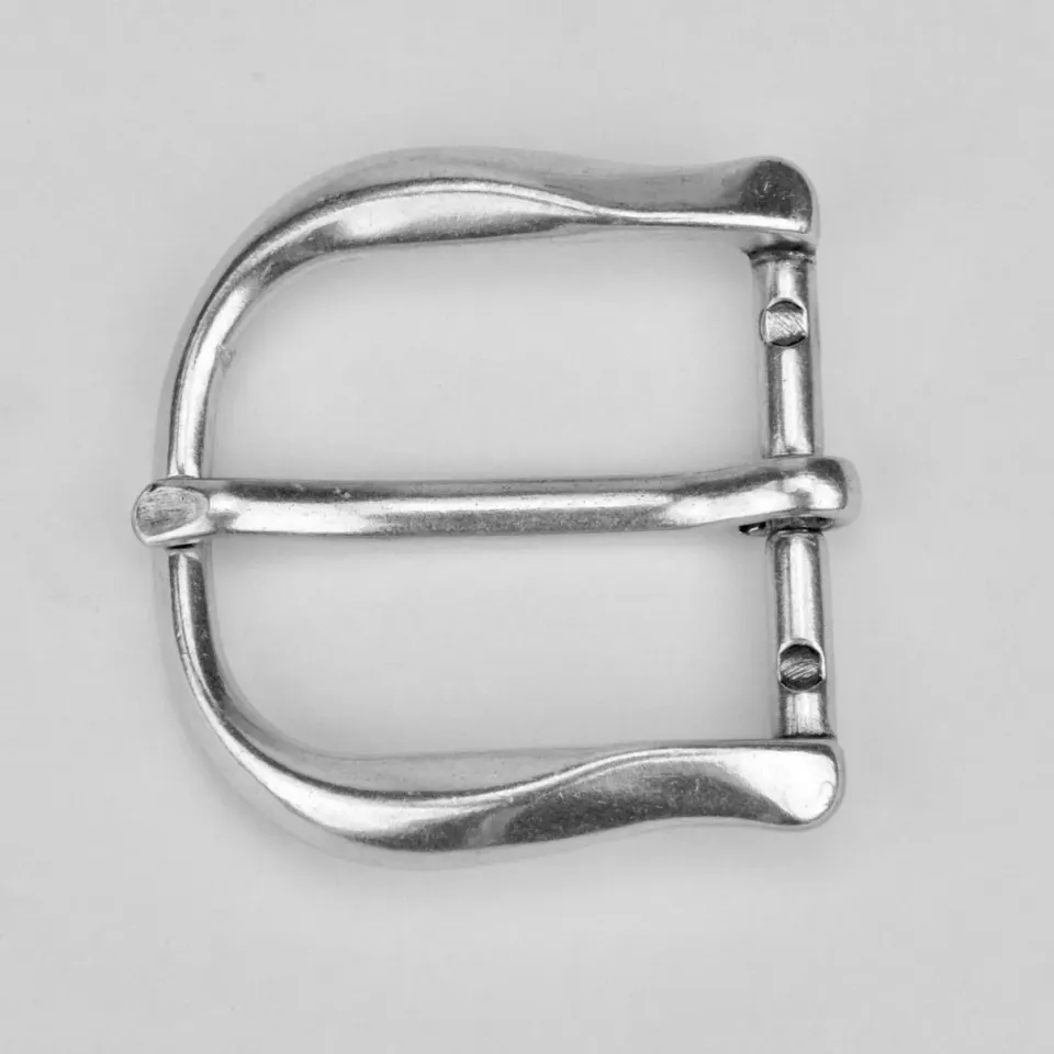 Leather House Buckle Matt Silver 30mm gesp per stuk