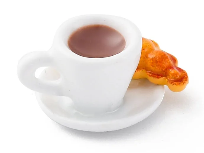 La Petite Epicerie bedel koffie goud emaille 15 mm per stuk