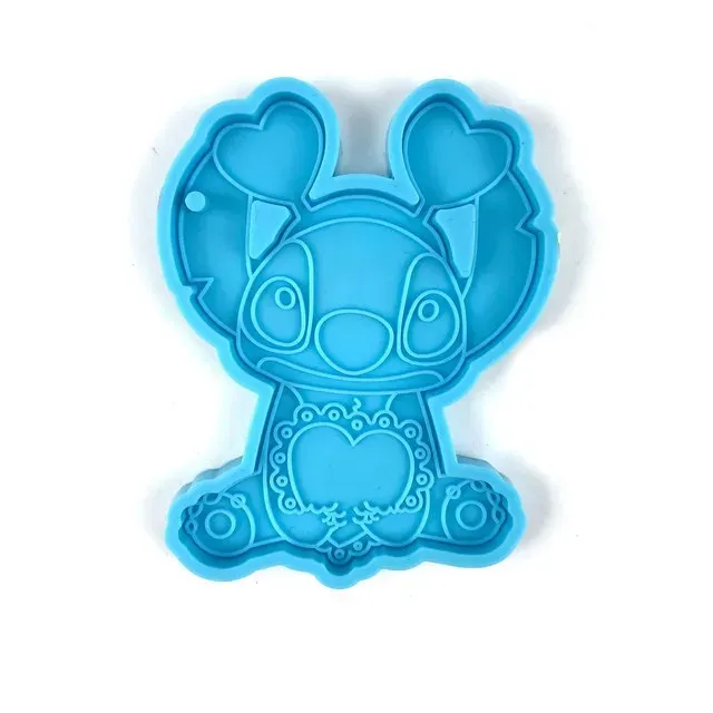 Bijounique 20 Stitch gietmal sleutelhanger siliconen per stuk