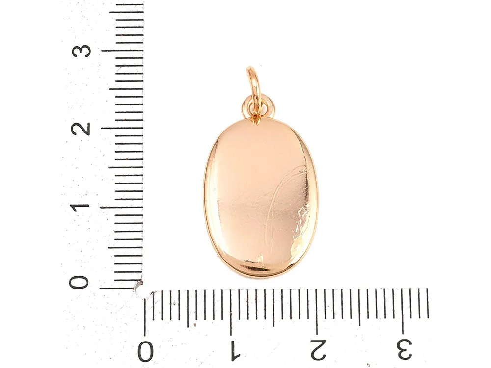 La Petite Epicerie bedel medaillon citroenbloem goud 23,5 mm
