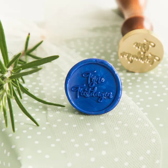 Jessy at Sea Fijne Feestdagen wax stempel 25 mm kerst