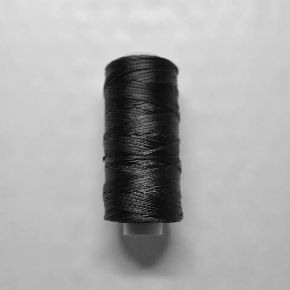 Leather House gewaxed polyesterdraad zwart leerdraad sterk