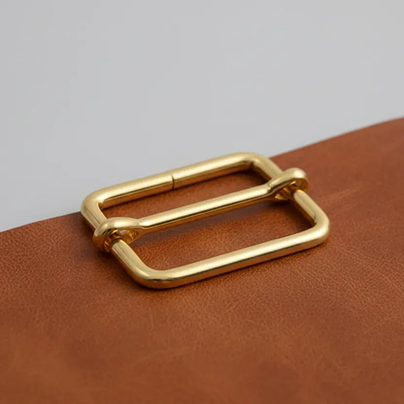 Leather House Schuiver Gold 2x1 cm gesp goud per stuk