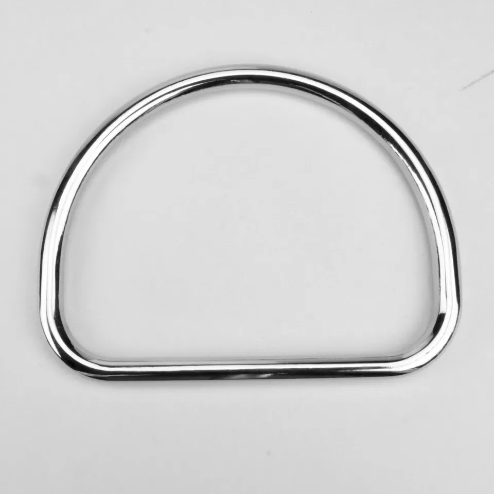 Leather House Handvat Silver 10 cm nikkel per stuk
