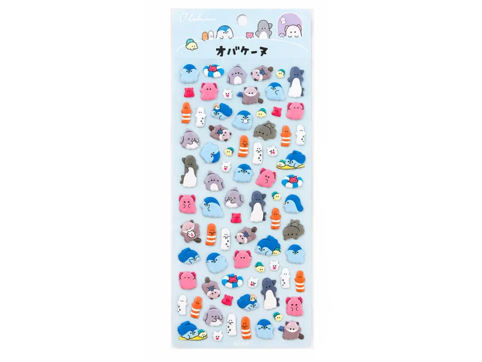 La Petite Epicerie aquatische dieren 3D stickers blauw