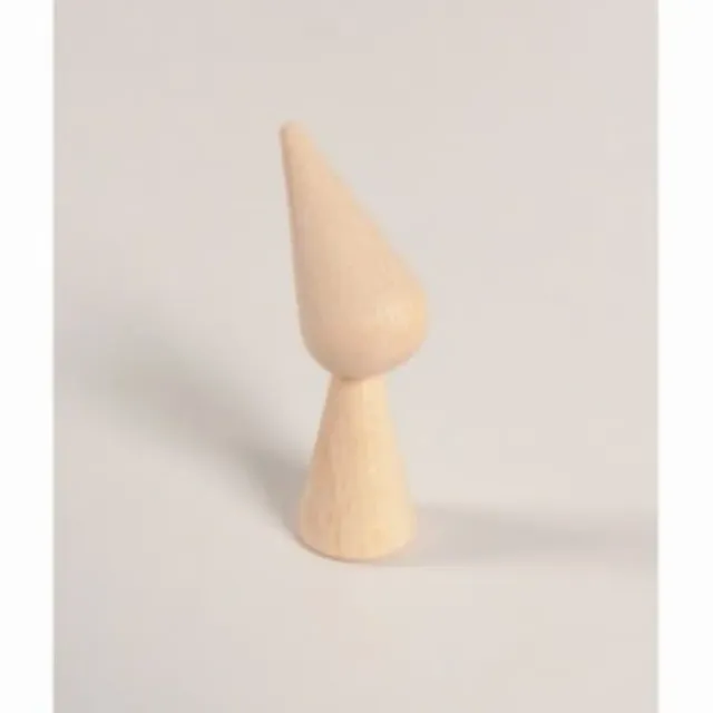 LTC-Leiden houten kabouter kegelpopje 72 mm per stuk