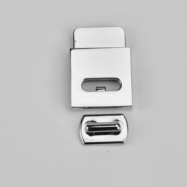 Leather House Knijpsluiting 24x33mm Zilver per stuk