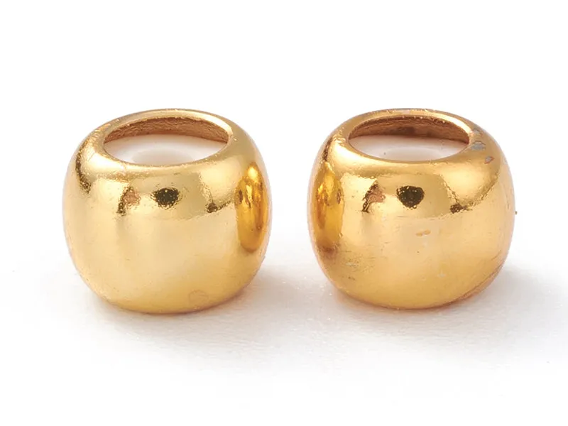 La Petite Epicerie stopperkralen goud 18K 7x5 mm 5 stuks