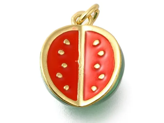 La Petite Epicerie watermeloen rode bedel goud 15 mm