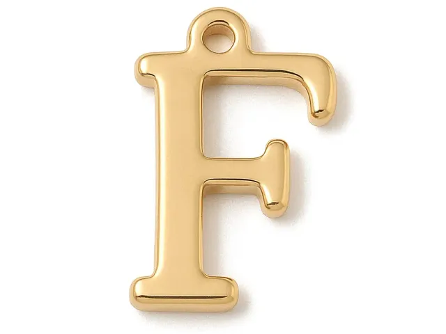 La Petite Epicerie Bedel Letter F Hanger Goud per Stuk 18K