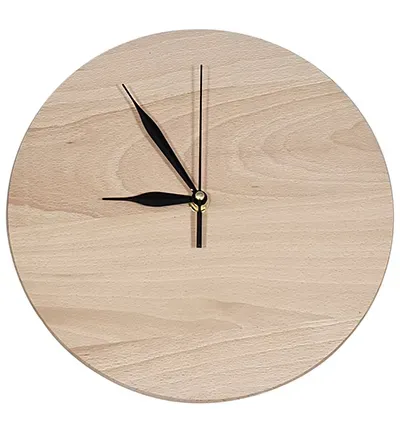 Astrid Brouwers wandklok beukenhout 25 cm met uurwerk