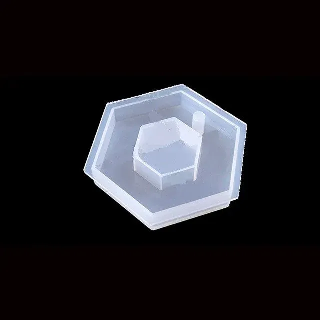 Bijounique 83A Hexagram open siliconen gietmal 70 mm