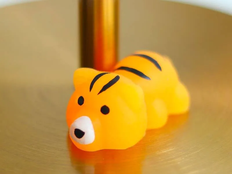 La Petite Epicerie Mini Squishy tijger oranje 3x3x5 cm