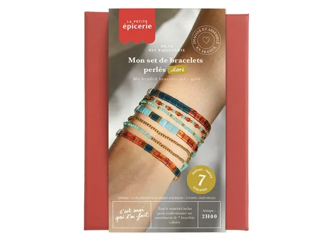 La Petite Epicerie Mon Set de Bracelets Perls armbandenkit doré 7 stuks