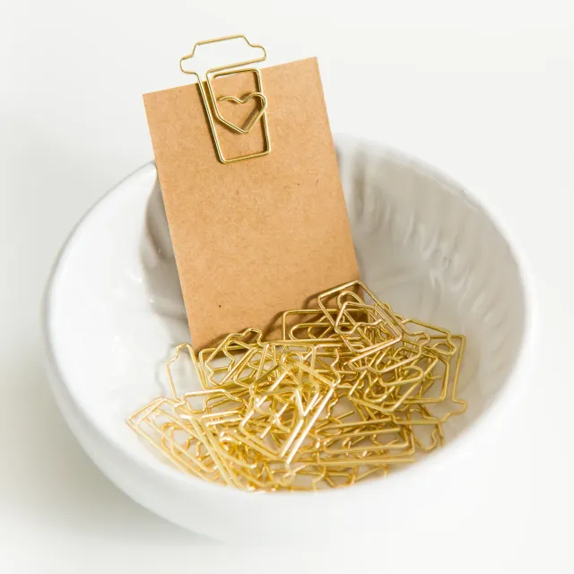 Jessy at Sea Coffee Cup paperclips goud 20 stuks