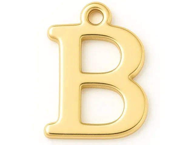 La Petite Epicerie letter B bedel verguld per stuk initiaal