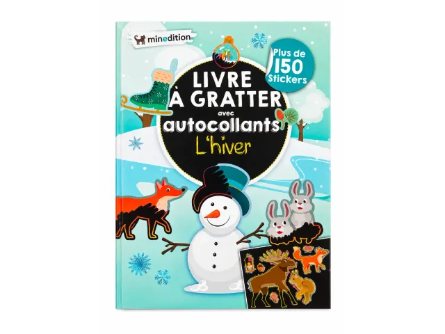 La Petite Epicerie Hiver krasboek winter met 150 stickers