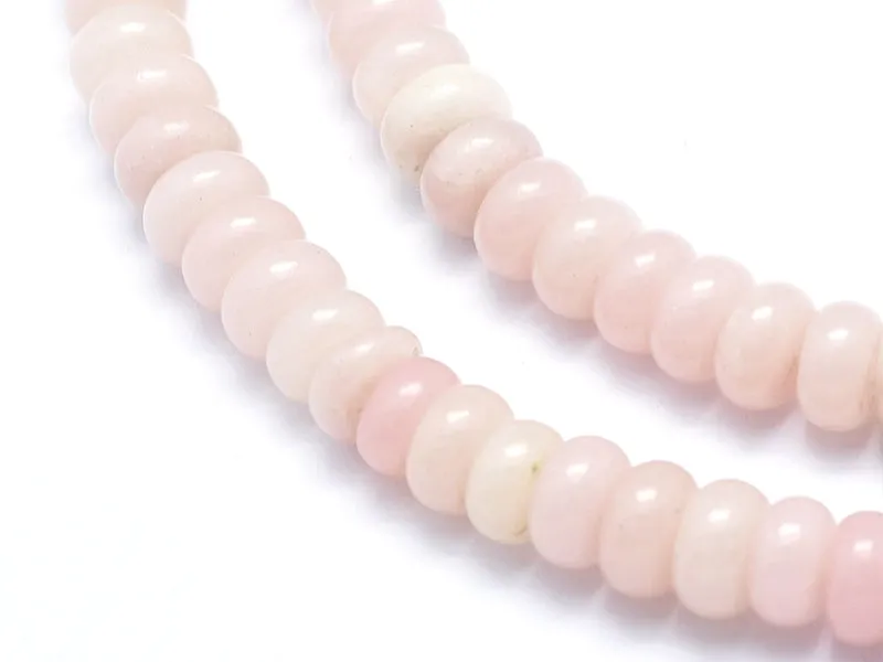 La Petite Epicerie rondellen kralen roze opaal 20 stuks