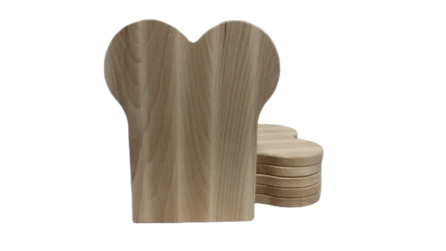 Astrid Brouwers snijplank boterham groot 25x16 cm beukenhout