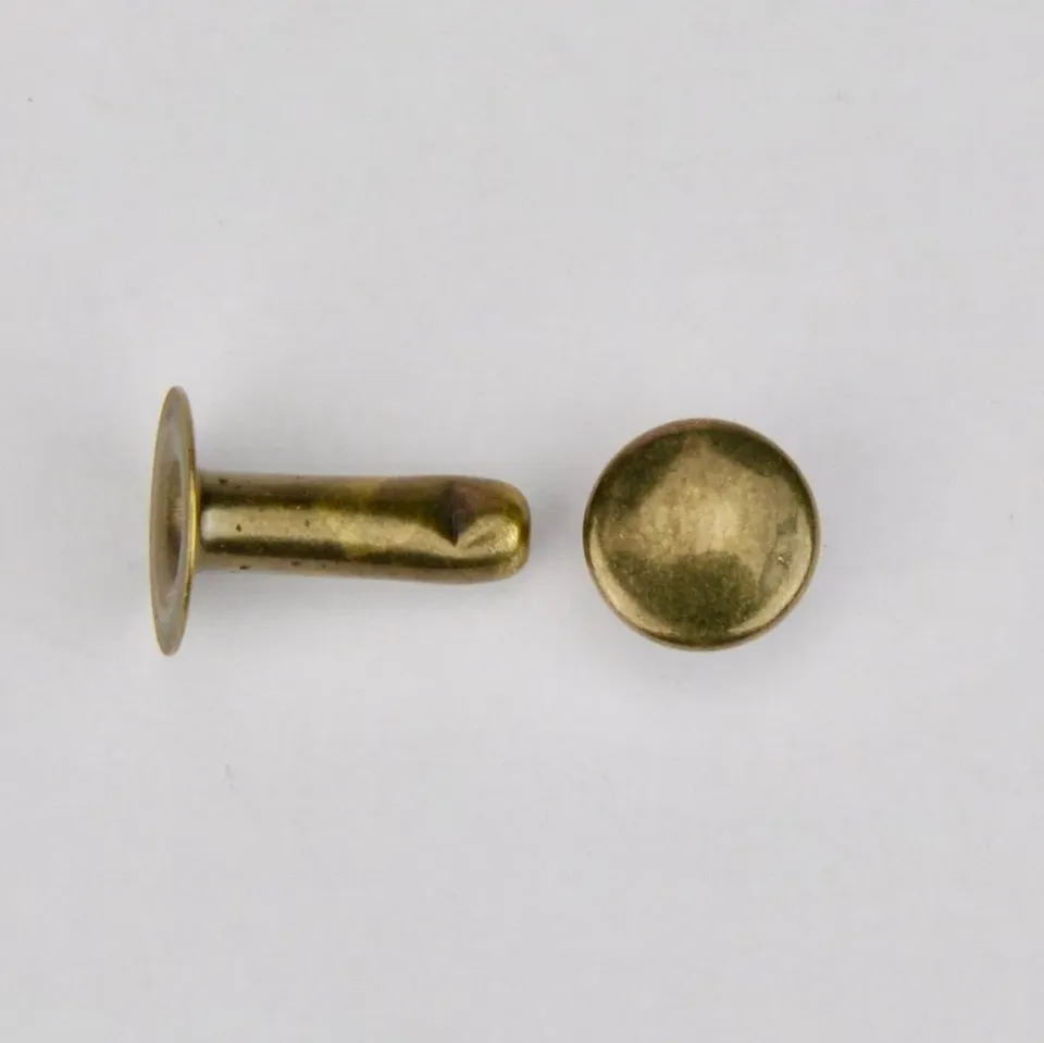Leather House Holniet brass 33-10 old gold 50 stuks