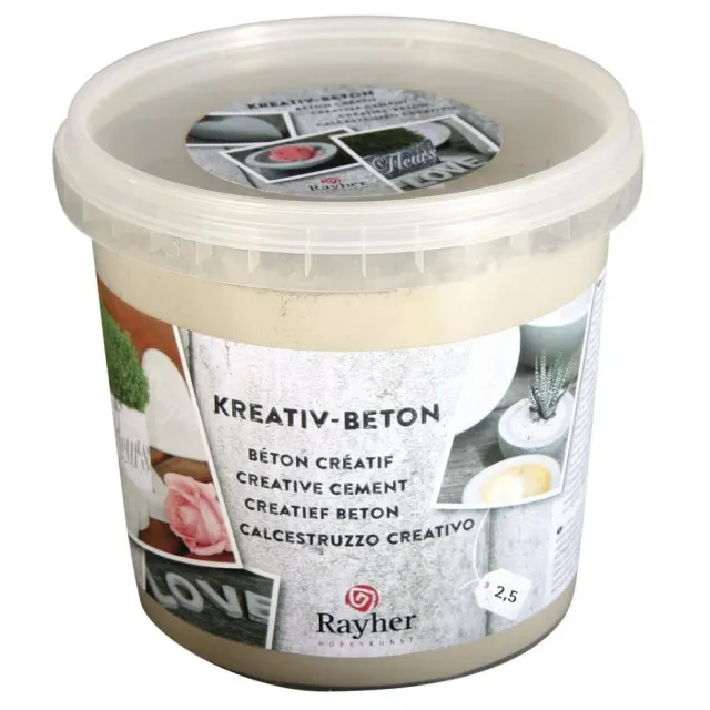 Rayher creatief beton om te gieten 2,5 kg stofarm