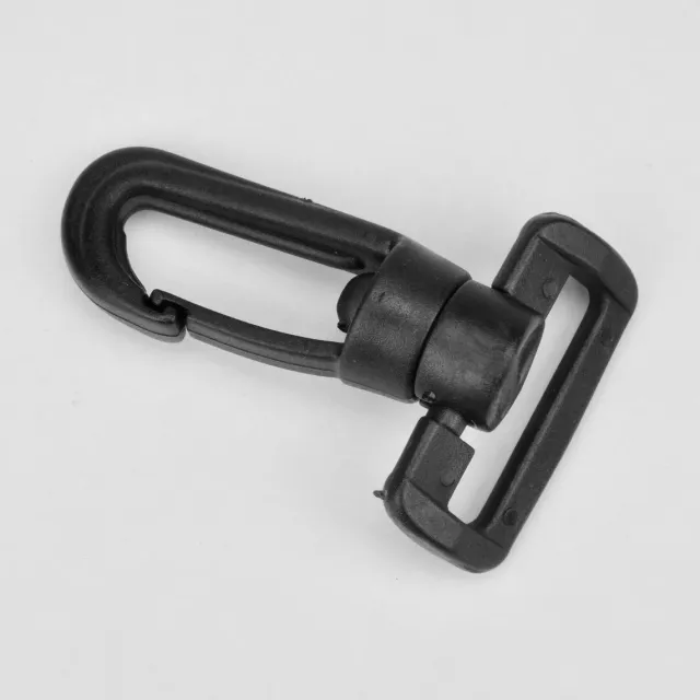 Leather House Musketonhaak Plastic 30 mm zwart