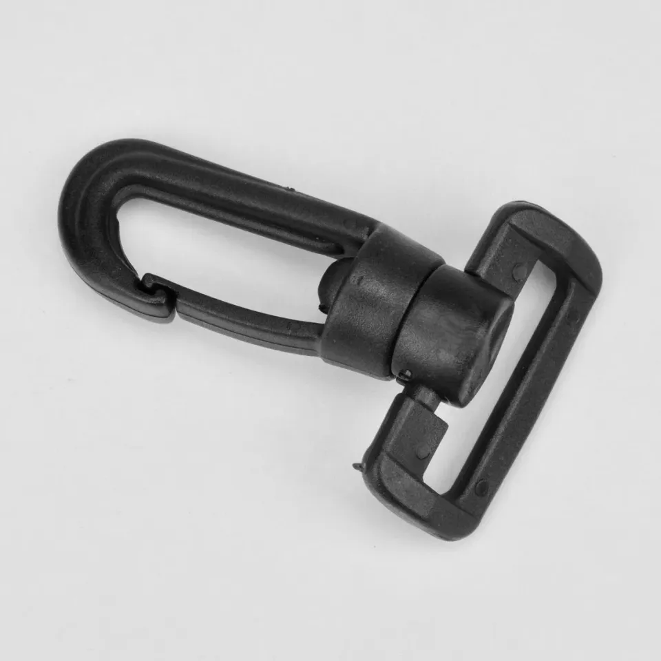 Leather House Musketonhaak Plastic 30 mm zwart
