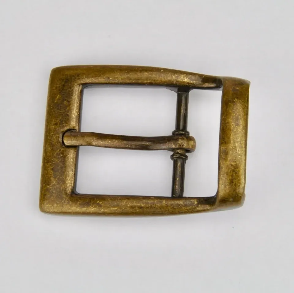 Leather House Brass 25 mm gesp oud goud