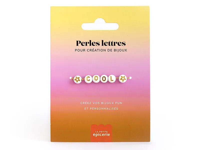 La Petite Epicerie Cool letterkralen wit goud