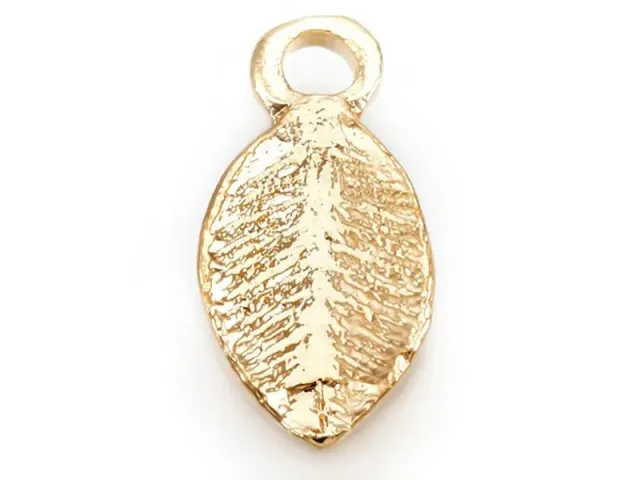 La Petite Epicerie blad bedel goud 10,5 mm verguld