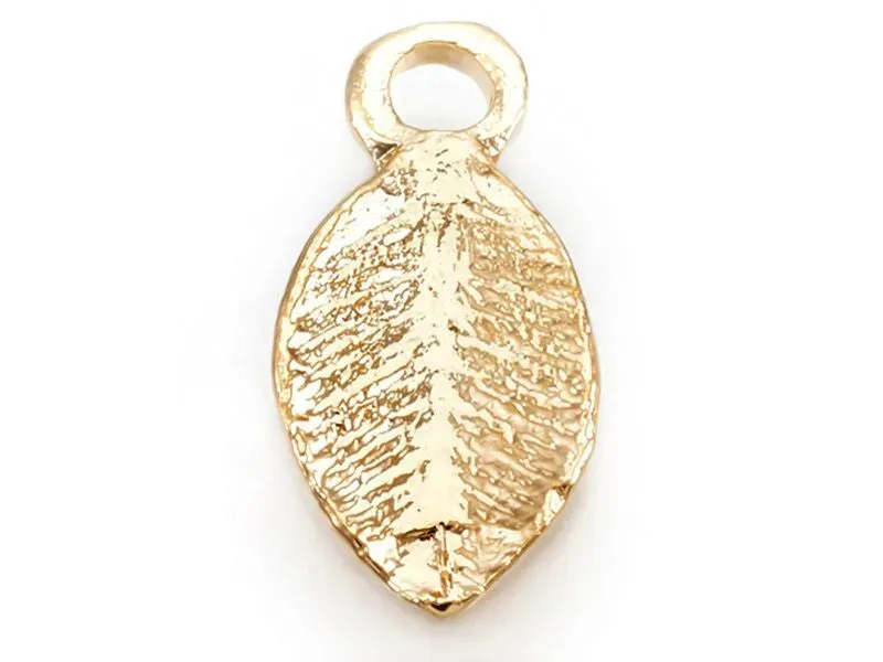 La Petite Epicerie blad bedel goud 10,5 mm verguld