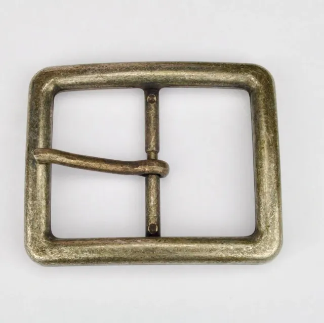 Leather House Old Silver Buckle 40mm riemgesp oud zilver