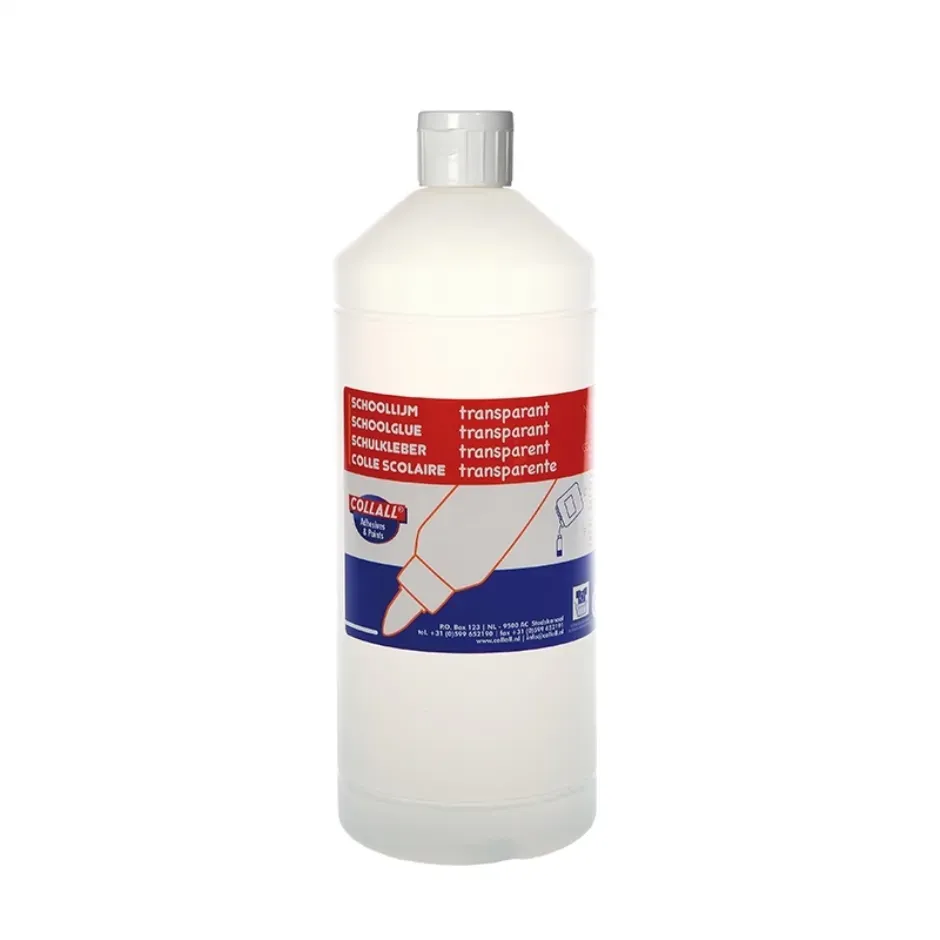Collall schoollijm transparant 1000 ml uitwasbaar