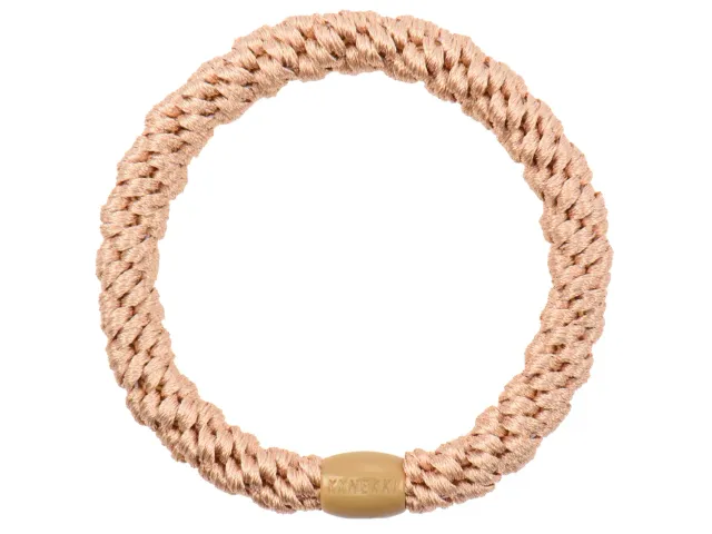 La Petite Epicerie Kknekki haarelastiek rose-beige gevlochten