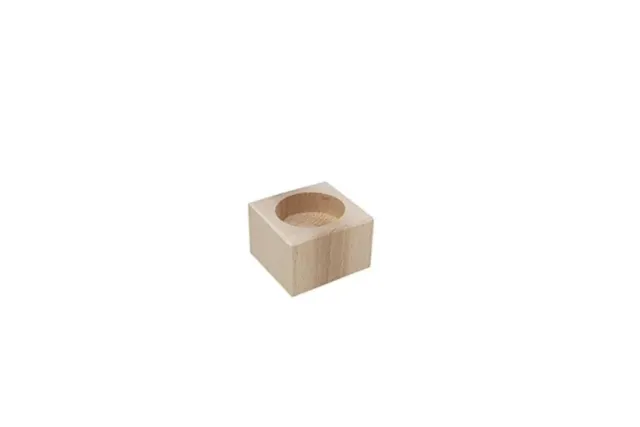 Astrid Brouwers Waxinelichthouder vierkant beukenhout 4cm