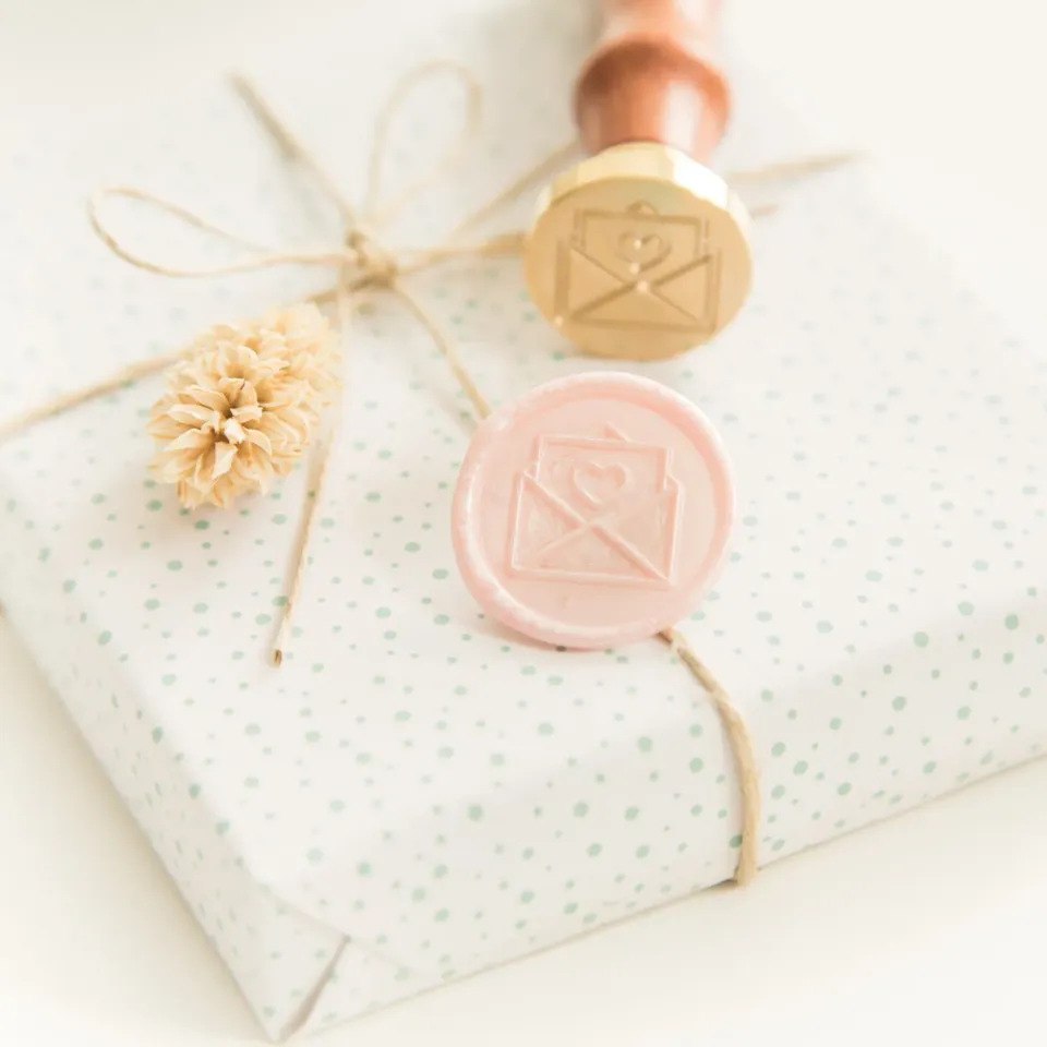 Jessy at Sea Love Letter wax stempel 25mm envelop