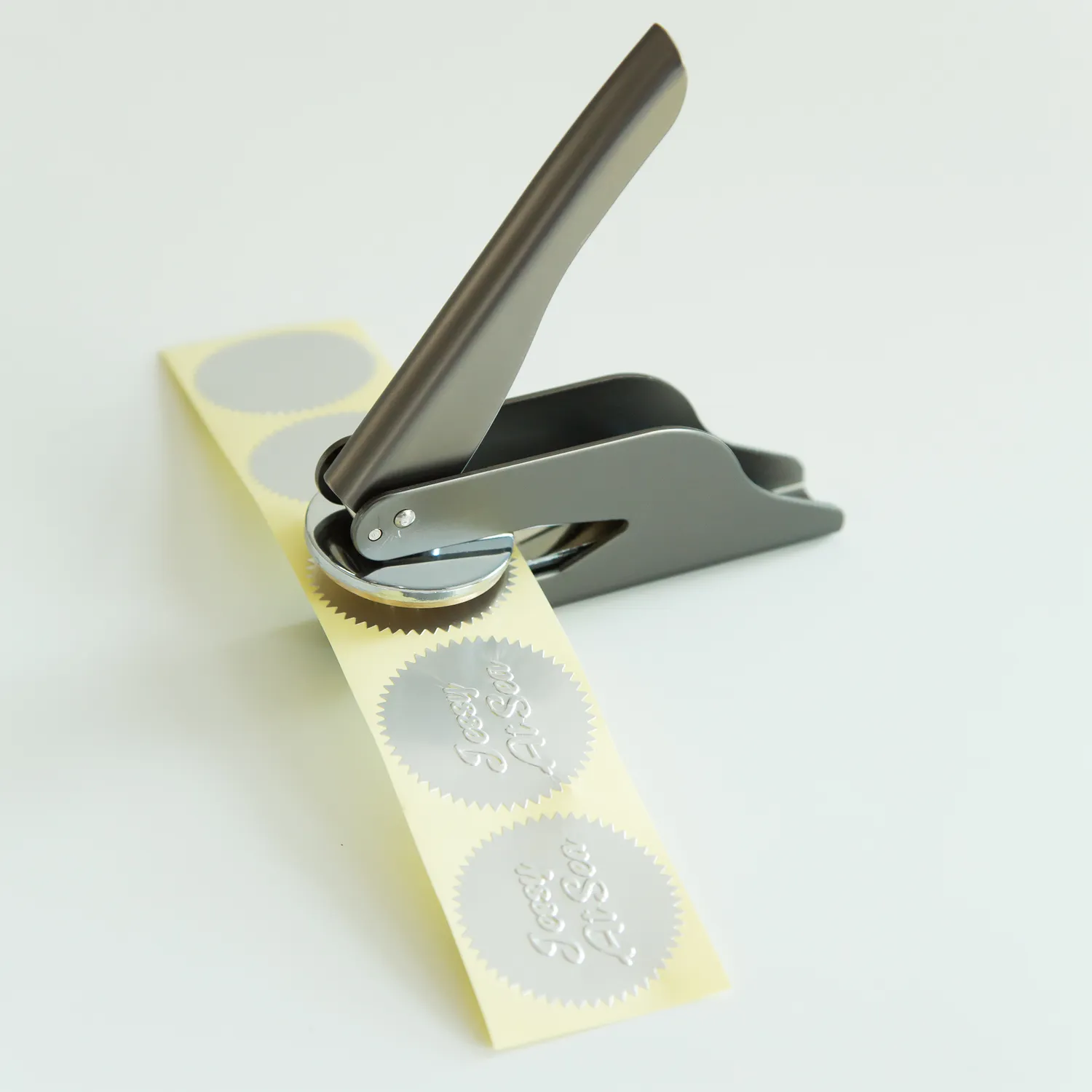 Jessy at Sea embossing preegstickers zilver 100 stuks