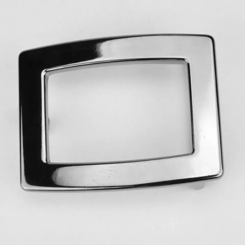 Leather House Gesp Black 35 mm gun metal riemgesp