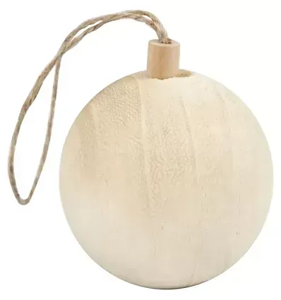 Astrid Brouwers kerstbal hout 4,8 cm per stuk