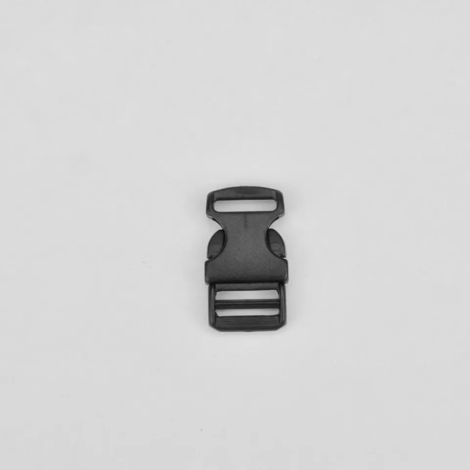 Leather House Steekgesp Zwart 14 mm kunststof 10 stuks
