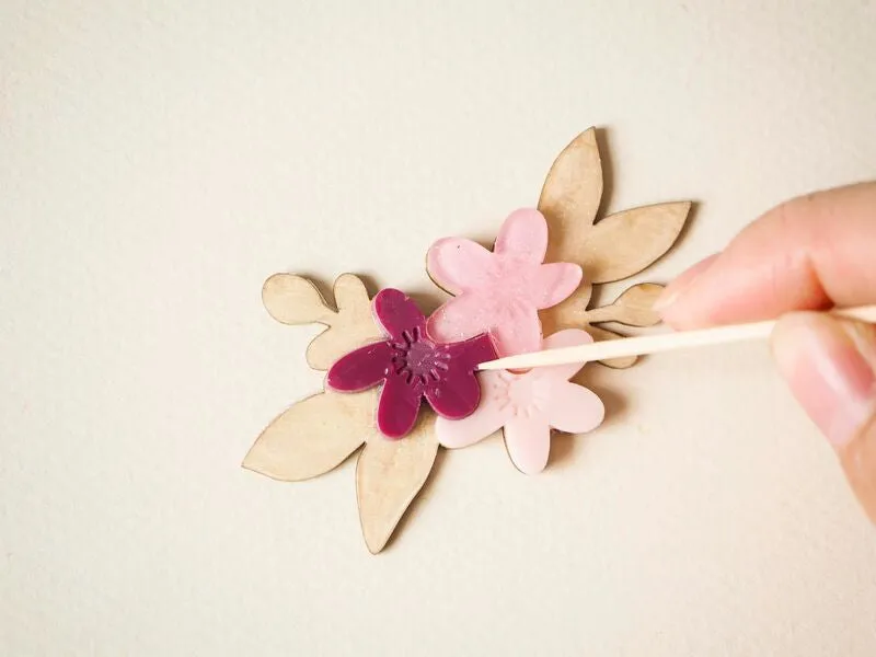 DIY Bijouterie Bloemen broches kit acryl zelf maken