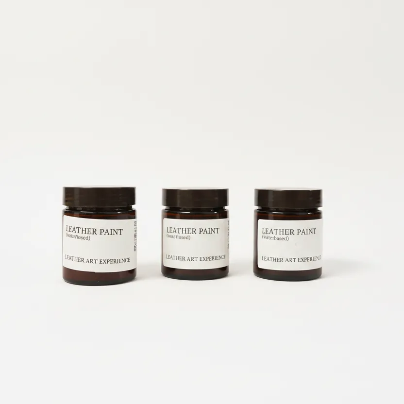 Hab-to Leather Paint Starter Kit leerverf 3 kleuren brushes