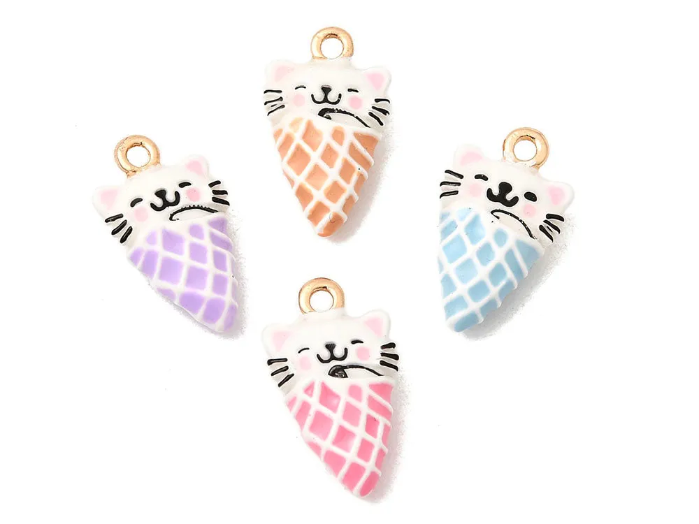 La Petite Epicerie ijsje kat bedel kawaii goud willekeurige kleur