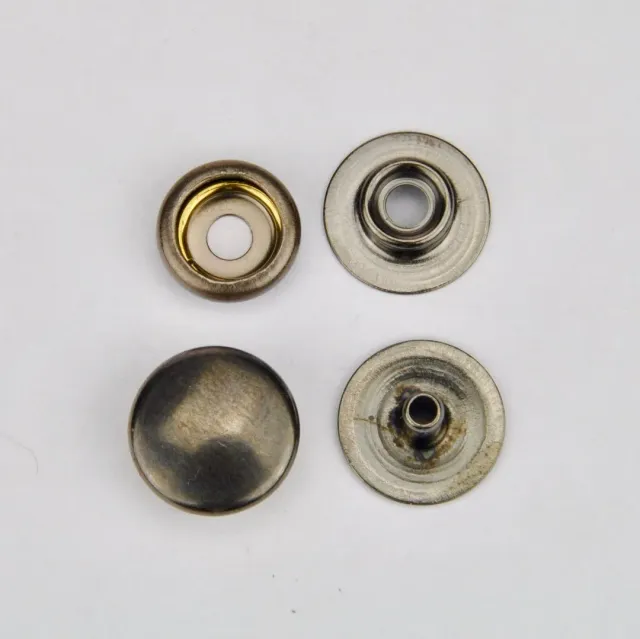 Leather House Drukker drukknopen zwart 12,5 mm 10 stuks