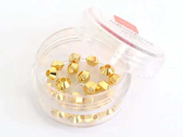 La Petite Epicerie Toupie heishi tussenkralen 20 stuks goud 6x4mm