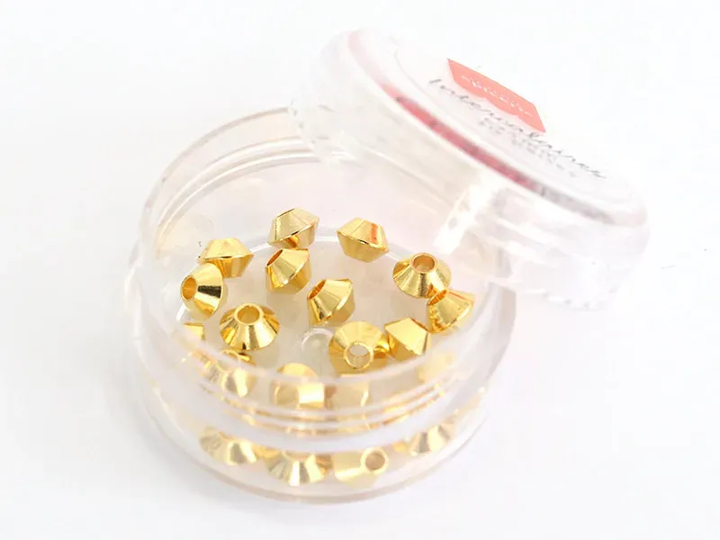 La Petite Epicerie Toupie heishi tussenkralen 20 stuks goud 6x4mm