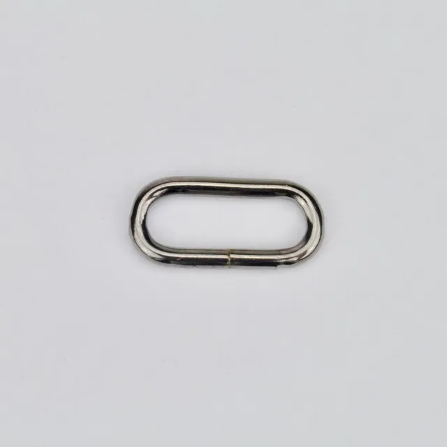 Leather House Ovale Ring 18 mm sieradenring zwart per stuk