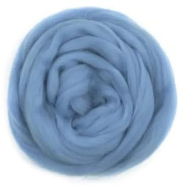 LTC-Leiden viltwol merino lichtblauw 50 gram lontwol