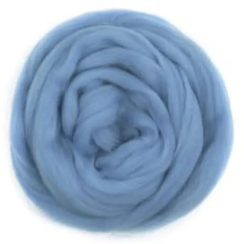 LTC-Leiden viltwol merino lichtblauw 50 gram lontwol